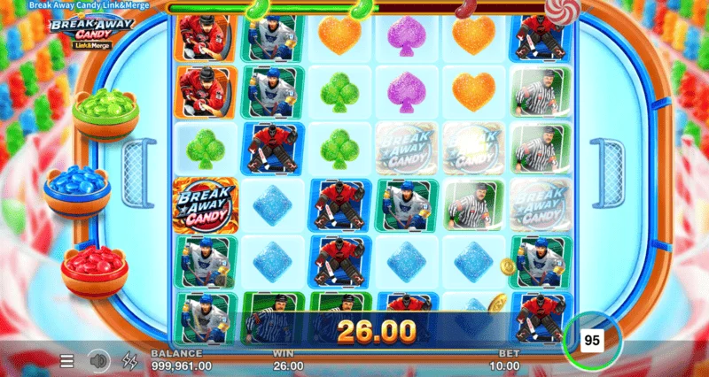 Break Away Candy – Free Spins-Auslösung mit wachsendem Multiplier Trail